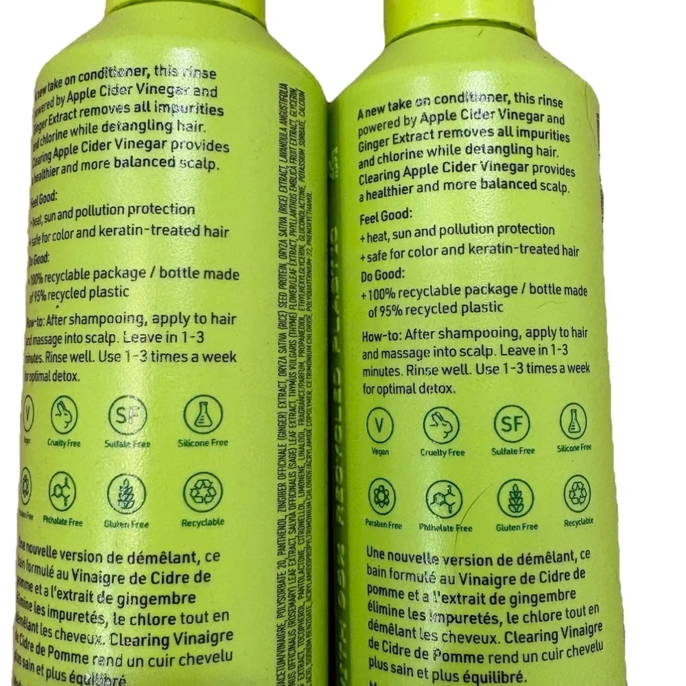 Fekkai Apple Cider Detox Conditioning Rinse 8.5 Oz 2 pack New - Picture 2 of 3